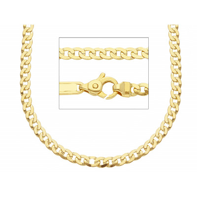 Catena grumetta filo 1,00 in oro giallo 50 cm