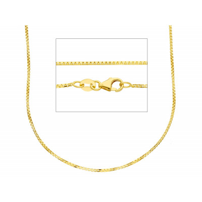 Catena ottagonale in oro giallo 37+3 cm
