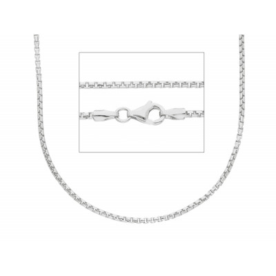 Catena in oro bianco 45 cm