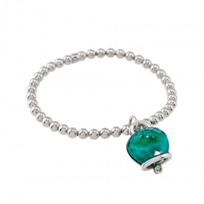Bracciale elastico Et Voilà Campanelle Argento