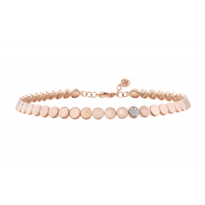 Collana pendente Paillettes in oro rosa 18k e diamanti