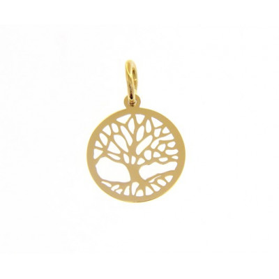 Ciondolo albero della vita in oro giallo 