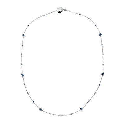Collana Capri con diamanti e zaffiri blu