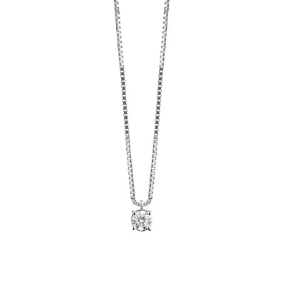 Collana Veramore in oro bianco con diamanti 0,17 carati