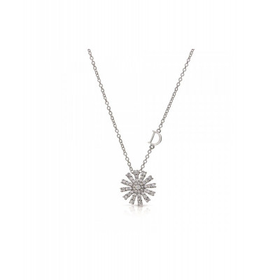 Collana Margherita in oro bianco e diamanti