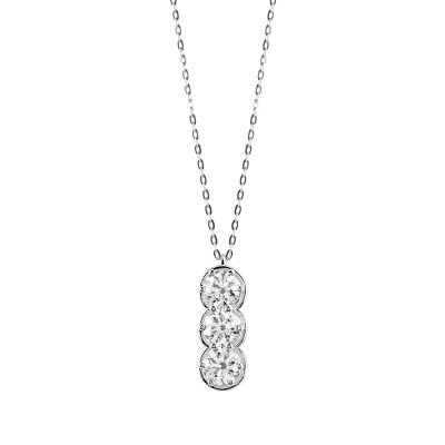 Collana Minou Trilogy in oro bianco e diamanti