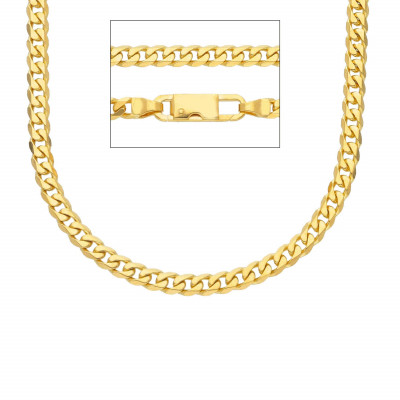 Collana Grumetta in oro giallo maglia catena grumetta compatta 23 gr.