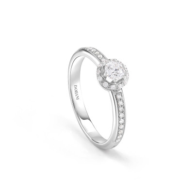 Anello Minou in oro bianco con diamante