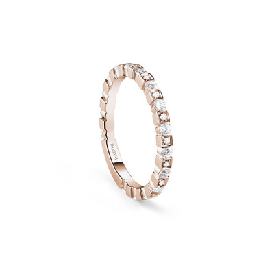 Veretta Belle Epoque oro rosa e diamanti 2 mm