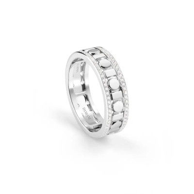 Anello Belle Epoque Reel oro bianco diamanti