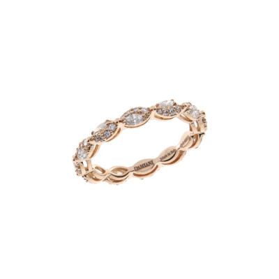 Anello Emozioni in oro rosa e diamanti
