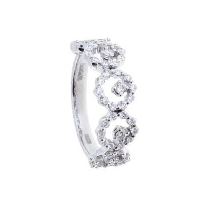 Anello Juliette in oro bianco e brillanti
