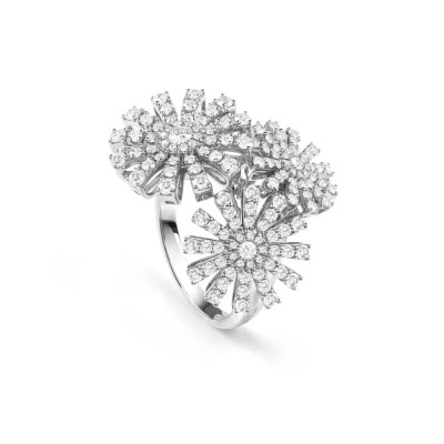 Anello Margherita in oro bianco e diamanti
