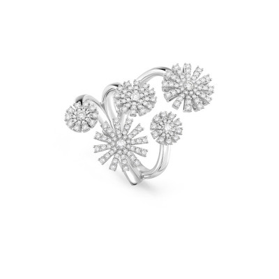 Anello Margherita in oro bianco e diamanti