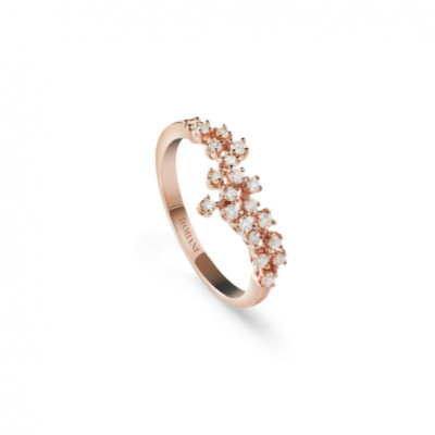 Anello Mimosa in oro rosa e diamanti 20086883
