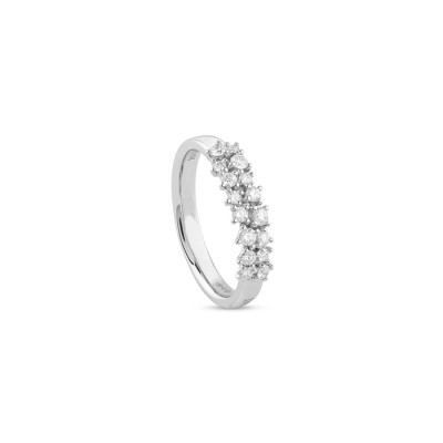 Anello Mimosa in oro bianco e diamanti