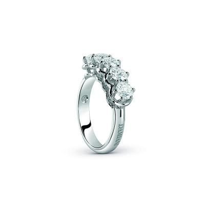 Anello Minou in oro bianco e diamanti 0,56 carati