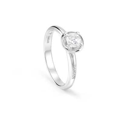 Anello solitario Minou in platino e diamante 0,255 ct. G VS