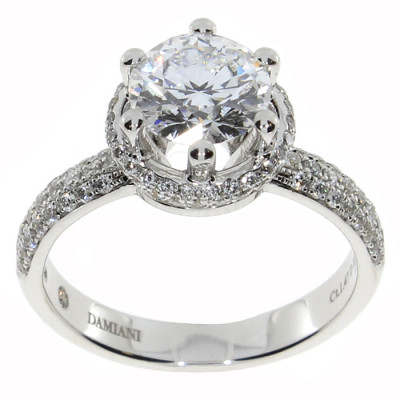 Anello solitario Minou con diamante ct. 1,52 D VVS1