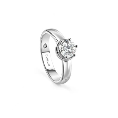 Anello solitario Minou in oro bianco e diamante ct. 0,41 F IF