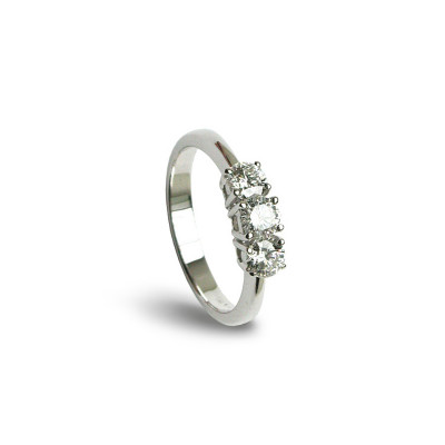 Anello Veramore in oro bianco e diamanti 0,46 carati