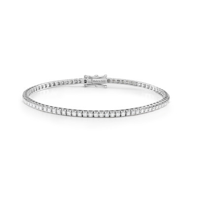 Bracciale tennis Veramore in oro bianco e diamanti 1.54 ct