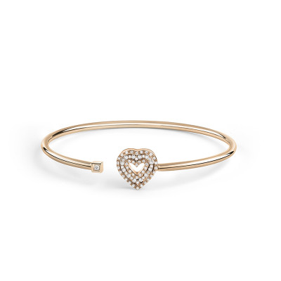 Bracciale Belle Epoque Cuore in oro rosa e diamanti
