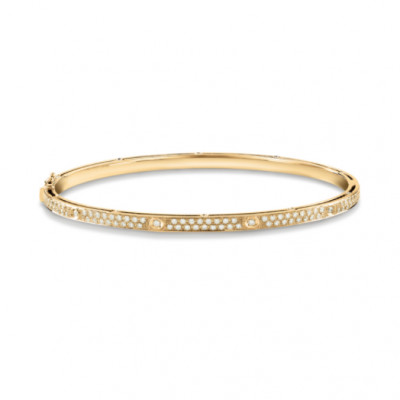 Bracciale in oro giallo con diamanti