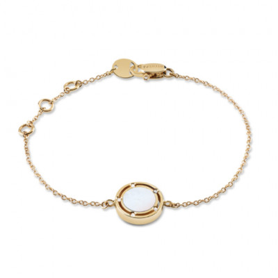 Bracciale in oro rosa, madre perla e diamanti