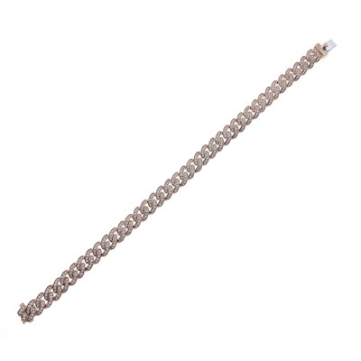 Bracciale Groumette oro rosa e diamanti