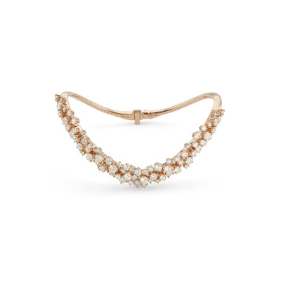 Bracciale Mimosa in oro rosa e diamanti