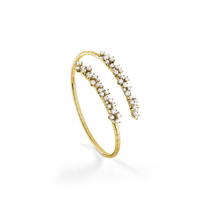 Bracciale Mimosa Flexi in oro giallo e diamanti