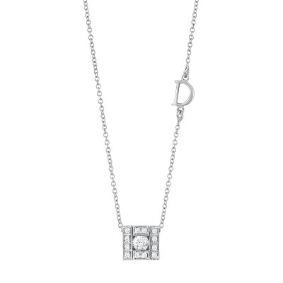 Collana Belle Epoque oro bianco e diamanti