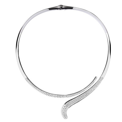 Collana Eden in oro bianco e diamanti