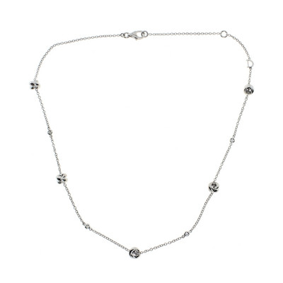 Collana in argento e diamanti