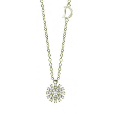 Collana Margherita in oro giallo e diamanti
