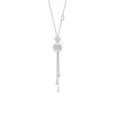 Collana Margherita oro bianco con diamanti