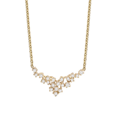 Collana Mimosa in oro giallo e diamanti