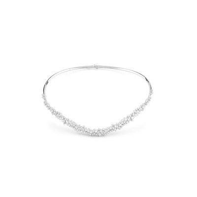 Collana Mimosa in oro bianco e diamanti