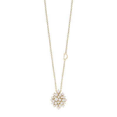 Collana Mimosa in oro giallo e diamanti