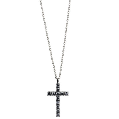 Collana Prestige oro bianco diamanti neri