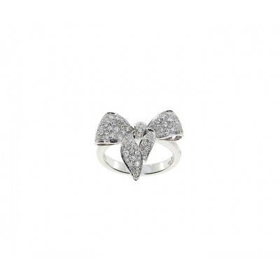 Anello Fiocco Full Pavè