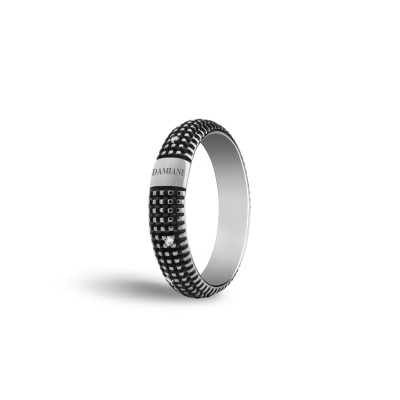 Anello Metropolitan in oro black con diamanti