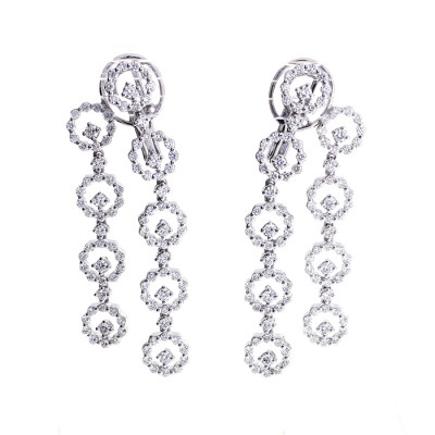 Orecchini Juliette in oro bianco e diamanti