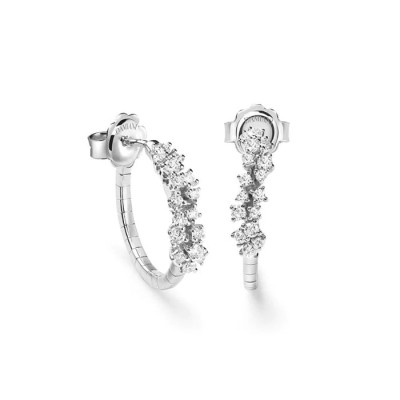 Orecchini Mimosa Flexi in oro bianco e diamanti