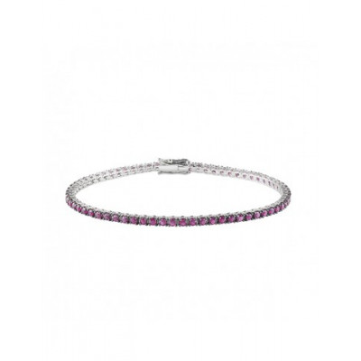 Bracciale Splendore oro bianco e rubini 2.80 carati