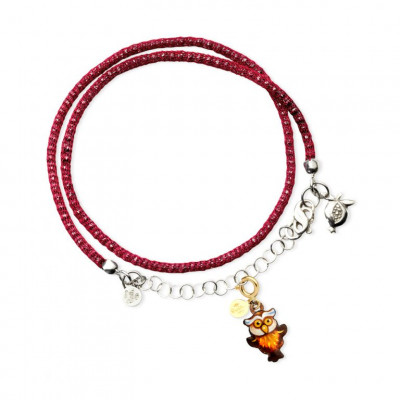 Bracciale con Pendente Gufo della Fortuna