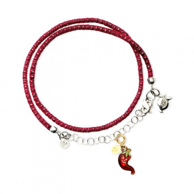 Bracciale con Pendente Peperoncino della Fortuna