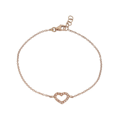 Bracciale Cuore diamanti
