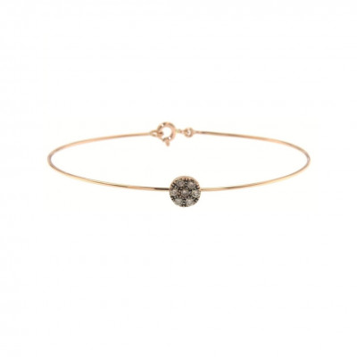 Bracciale rigido Tondo diamanti